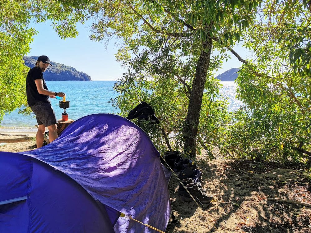 Onetahuti Bay campsite