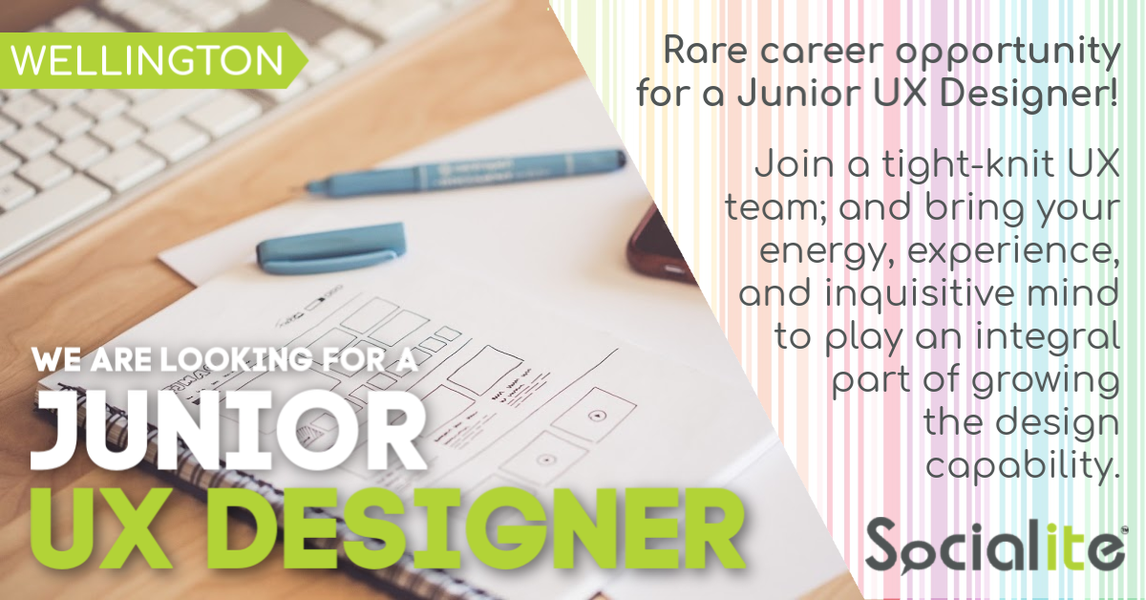 Junior UX Designer social media ad